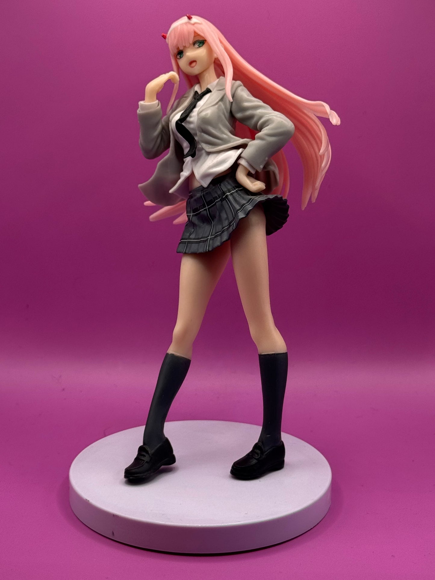 Zero Two (School Uniform Ver.) – 18cm Official Collectible Figure | 3DPrintica