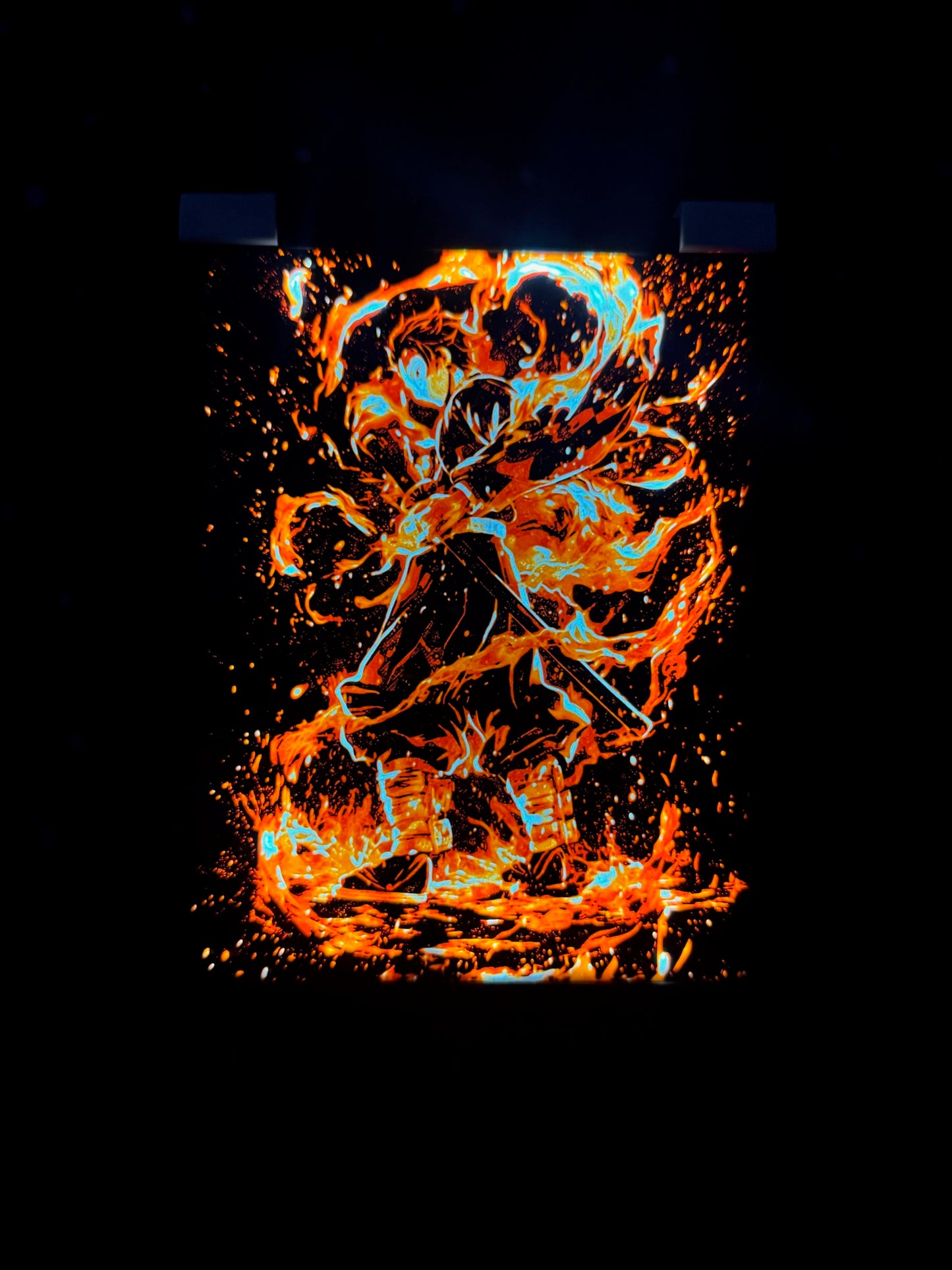TANJI - DEMON SLAYER Φωτιζόμενη Κορνίζα | 3DPrintica Exclusive