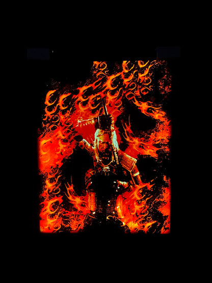 GERALT - WITCHER Φωτιζόμενη Κορνίζα | 3DPrintica Exclusive