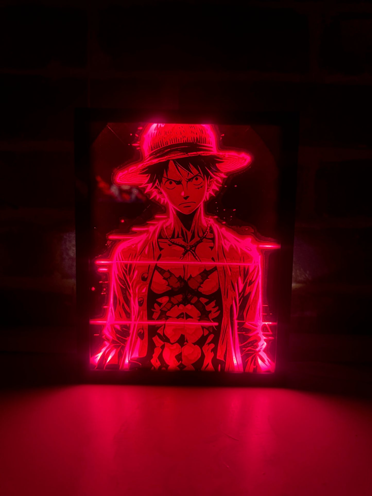 LUFFY - ONE PIECE Φωτιζόμενη Κορνίζα | 3DPrintica Exclusive
