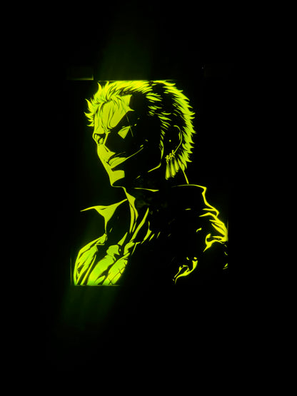 Roronoa Zoro Φωτιζόμενη Κορνίζα  | 3DPrintica Exclusive