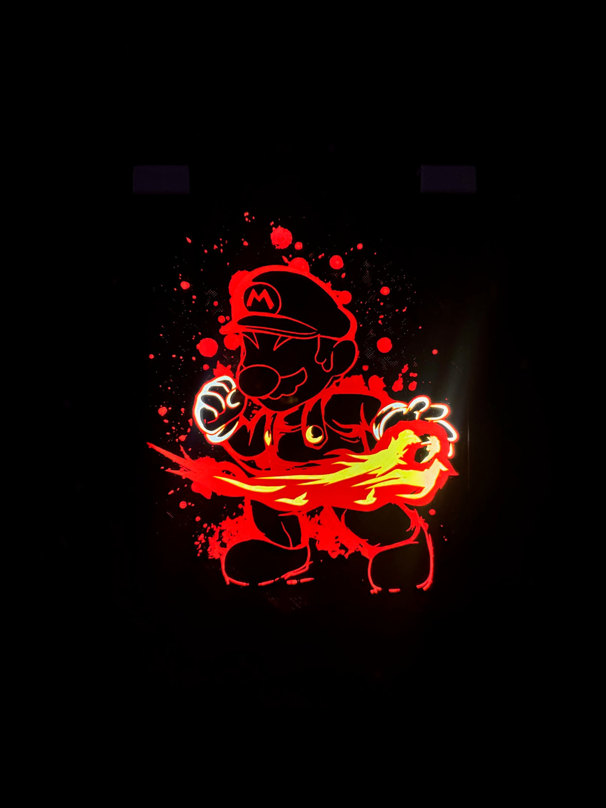 Fire Mario • Super Mario — Luminous Art LED Frame