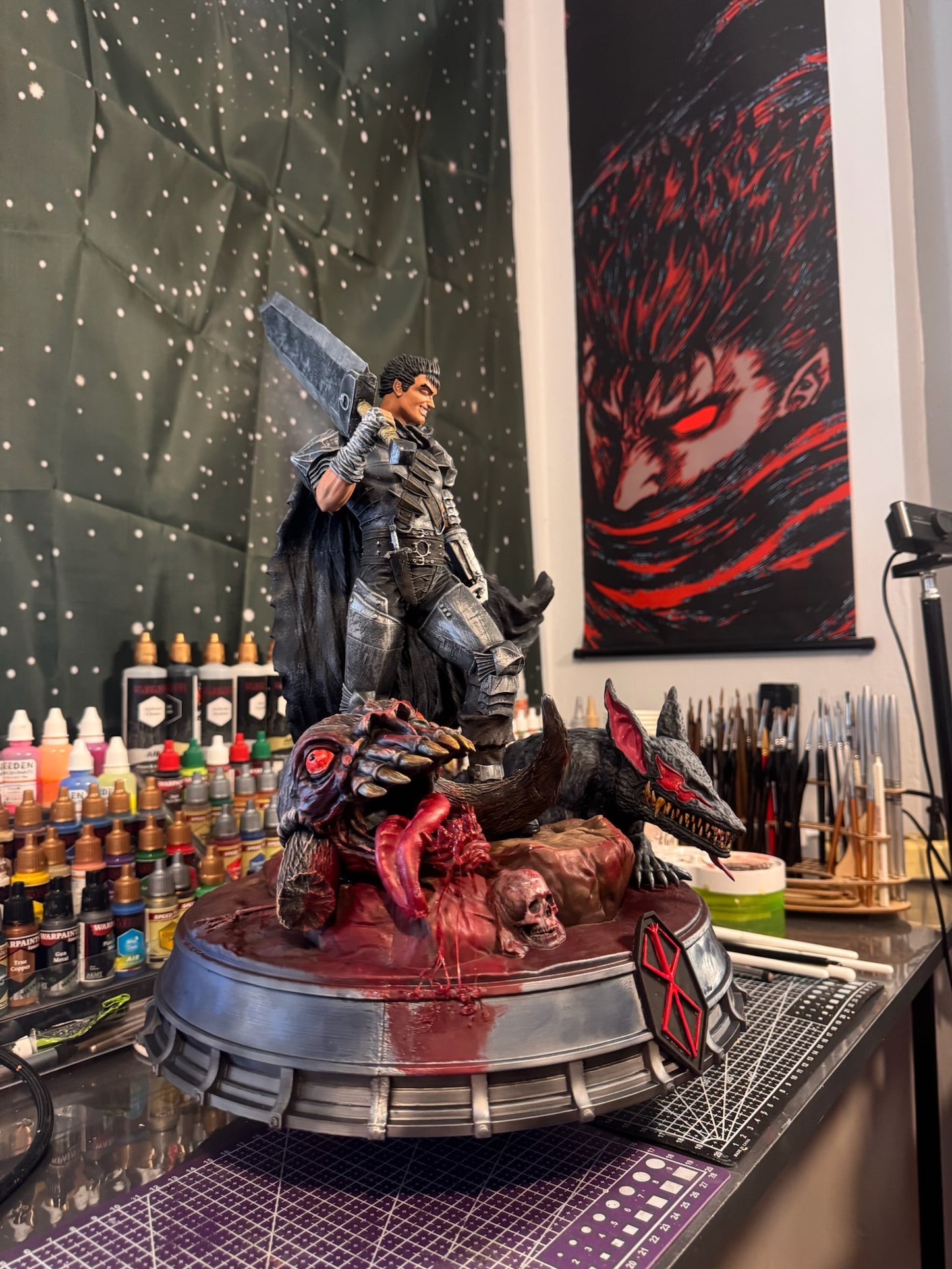 Guts – Berserk 55 cm Diorama | Hand-Painted Collector’s Statue | 3DPrintica Exclusive