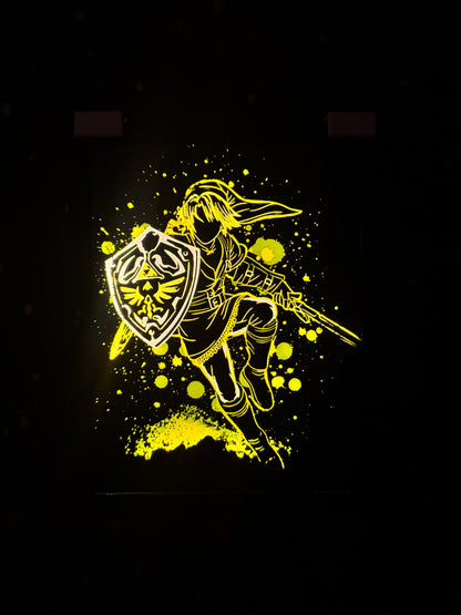 LINK - THE LEGEND OF ZELDA Φωτιζόμενη Κορνίζα | 3DPrintica Exclusive