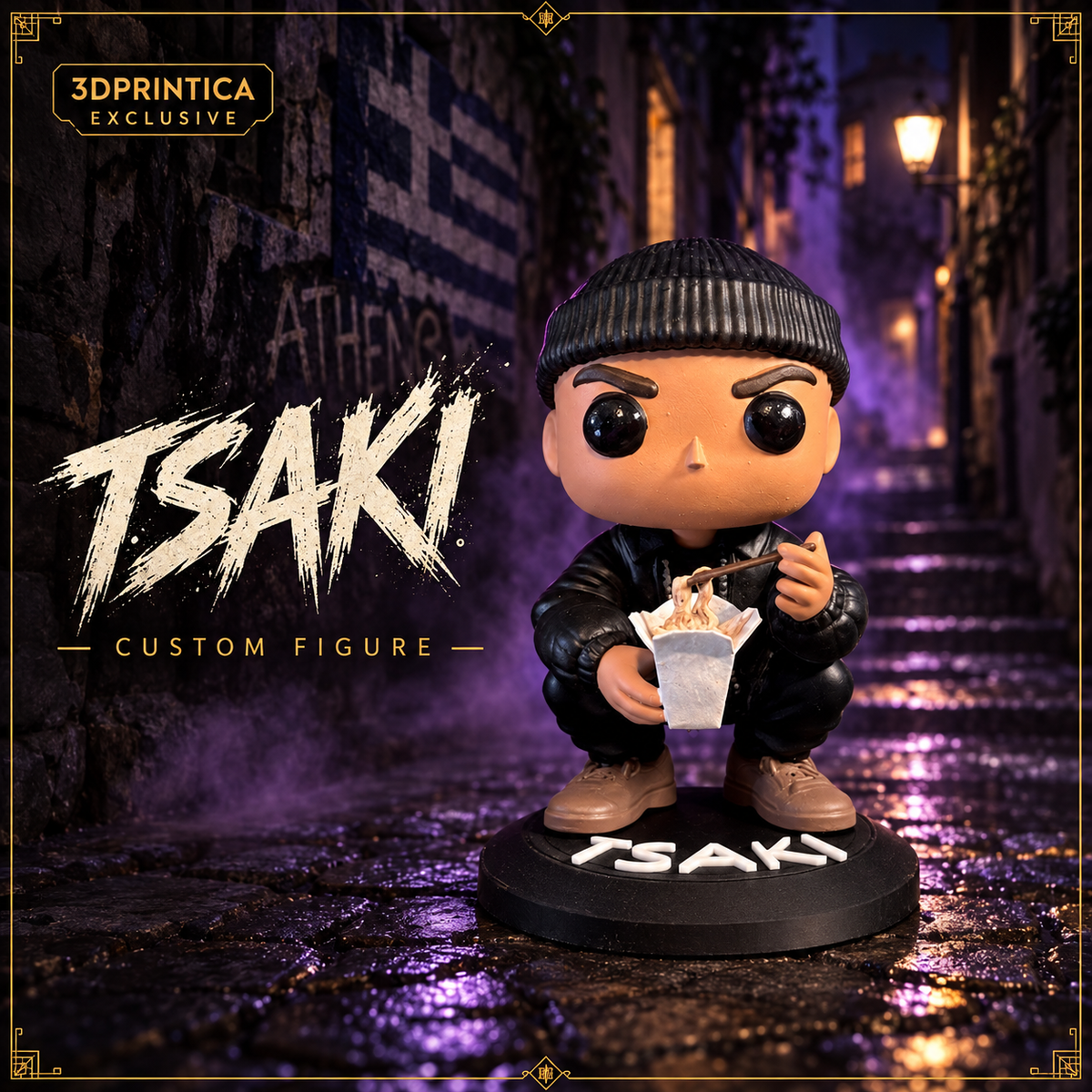 TSAKI Custom Funko-Style Figure — 3DPrintica