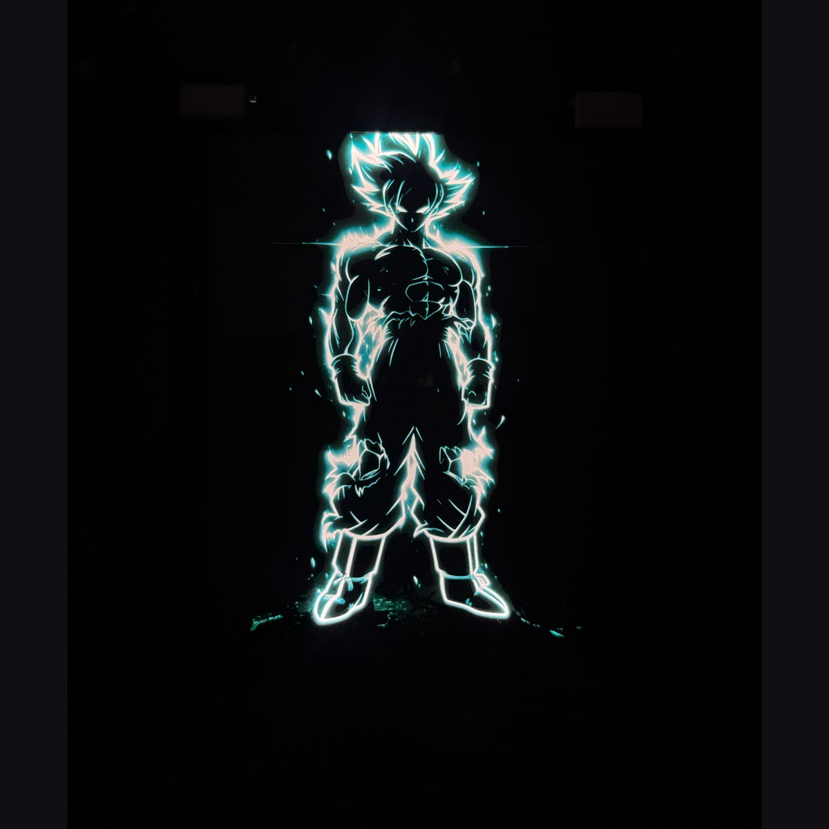Goku • Dragon Ball — Luminous Art LED Frame — actual product photograph, conventionally processed from the original.