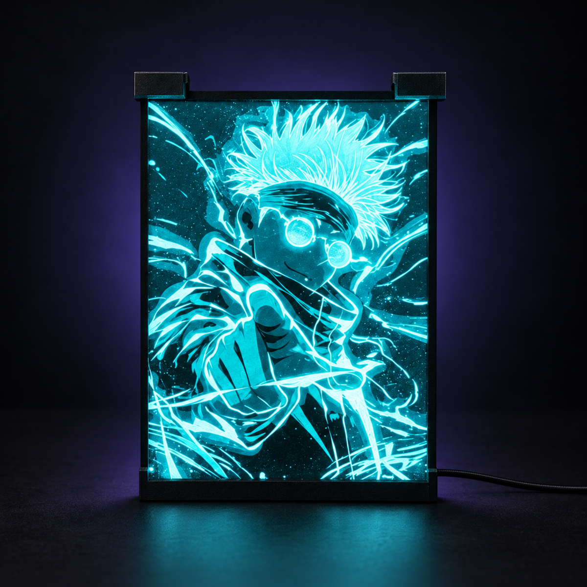 Gojo • Jujutsu Kaisen — Luminous Art Φωτιζόμενη Κορνίζα