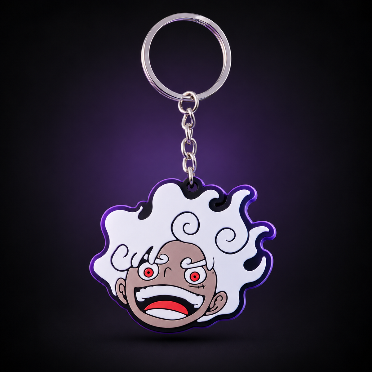 LUFFY - GEAR 5 — 3D Printed Keychain