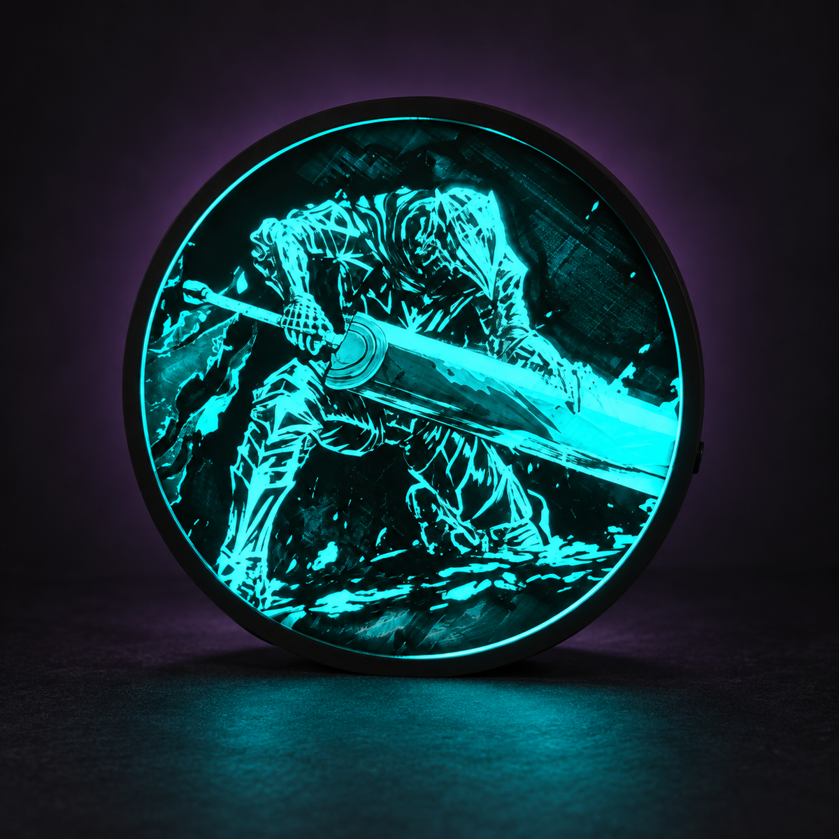 Guts • Berserk — Battle — Relief LED Lightbox
