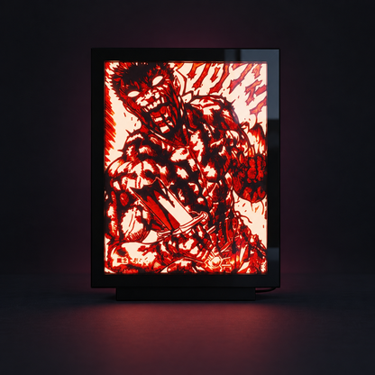 Guts in Pain • Berserk — Luminous Art Φωτιζόμενη Κορνίζα
