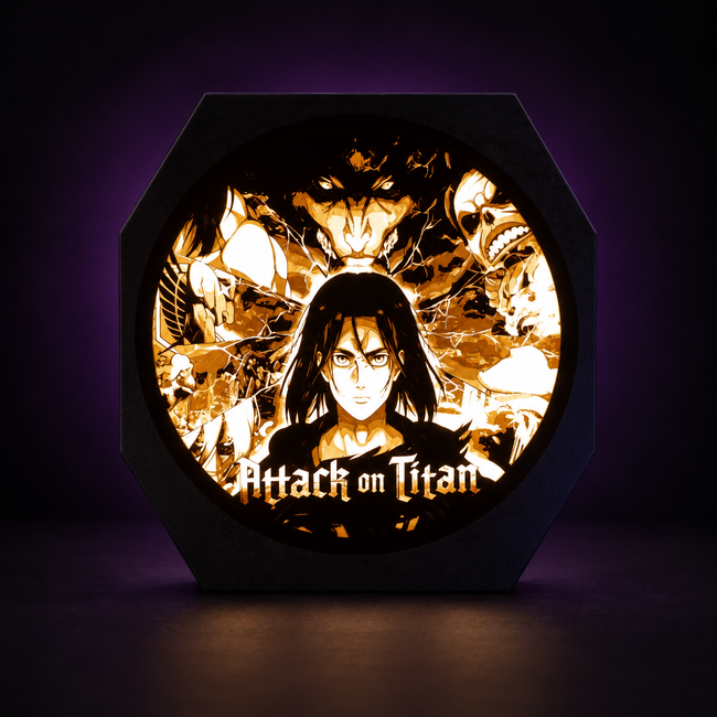 ATTACK ON TITAN Anaglyph Lightbox — 3DPrintica