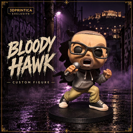 BLOODY HAWK Custom Funko-Style Figure — 3DPrintica