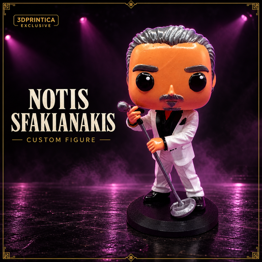 Notis Sfakianakis Custom Funko-Style Figure — custom handmade figure by 3DPrintica