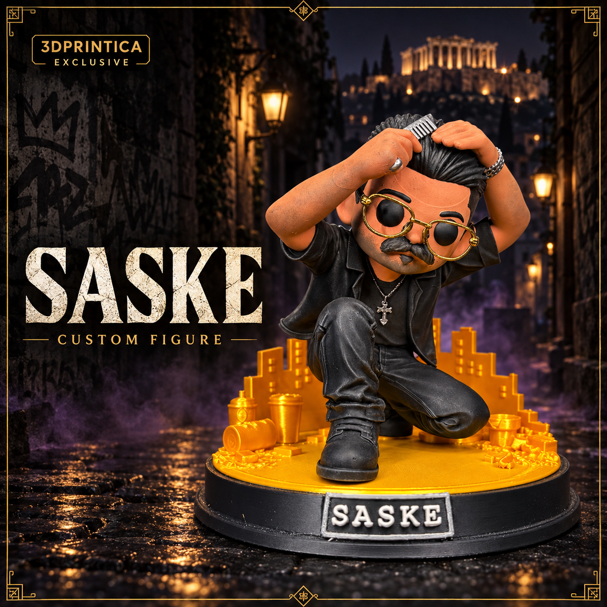 SASKE Custom Funko-Style Figure — 3DPrintica