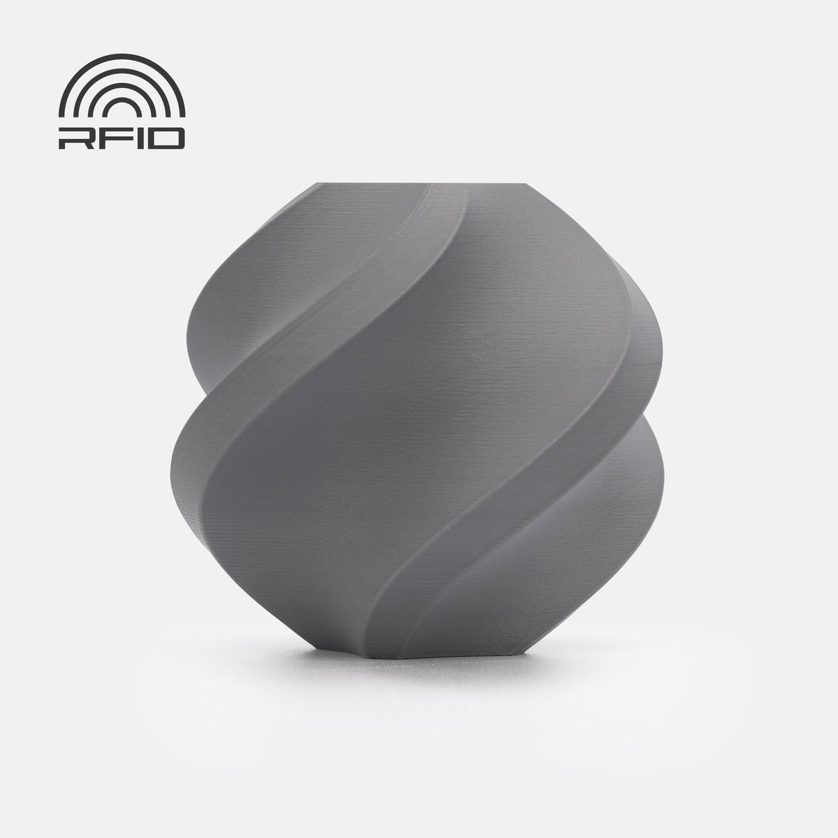 Bambu Lab PLA Matte — Refill 1kg — Nardo Gray (11104) · επίσημο δείγμα χρώματος Bambu Lab