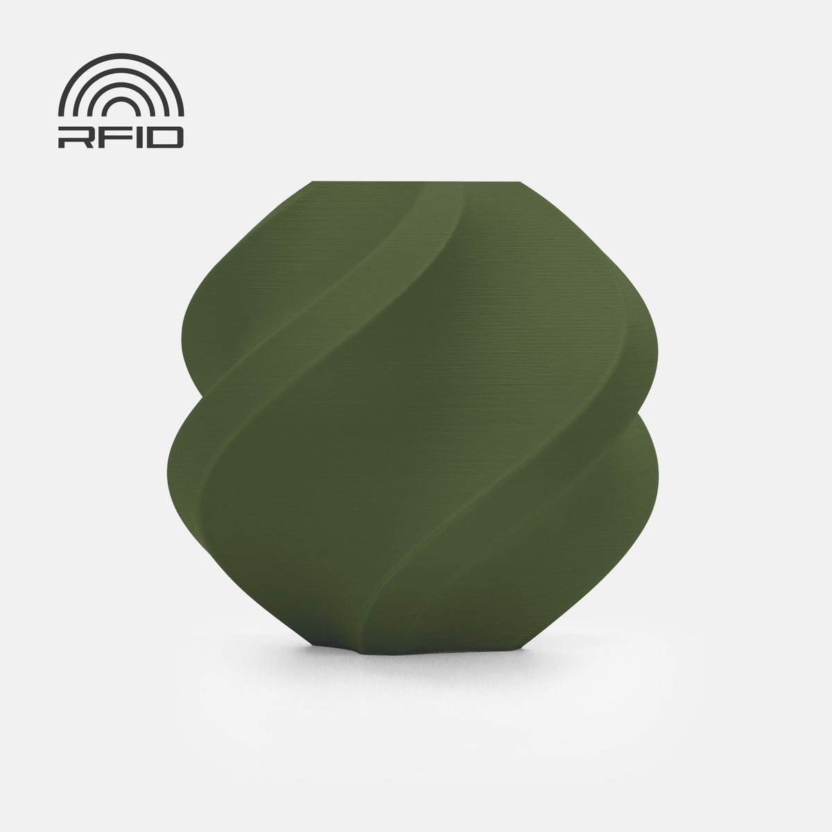 Bambu Lab PLA Matte — Refill 1kg — Dark Green (11501) · επίσημο δείγμα χρώματος Bambu Lab