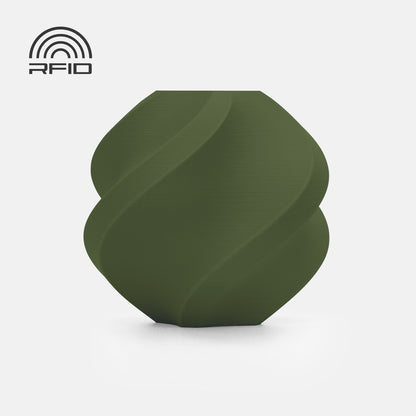 Bambu Lab PLA Matte — Refill 1kg — Dark Green (11501) · επίσημο δείγμα χρώματος Bambu Lab