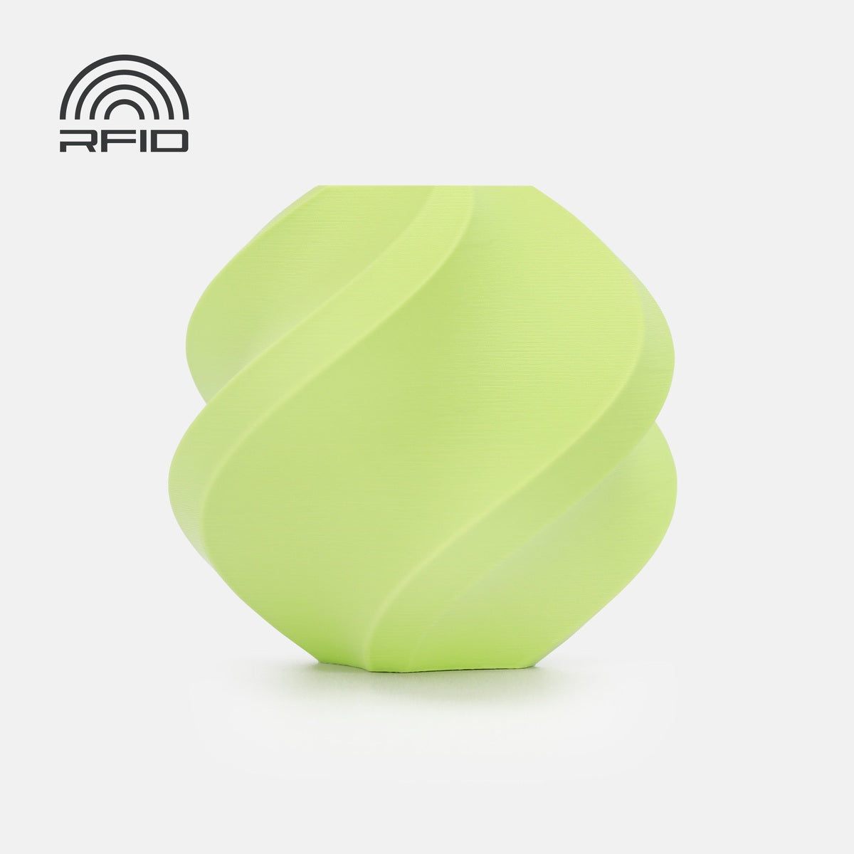 Bambu Lab PLA Matte — Refill 1kg — Apple Green (11502) · επίσημο δείγμα χρώματος Bambu Lab