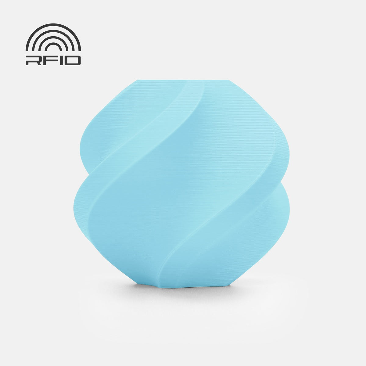 Bambu Lab PLA Matte — Refill 1kg — Ice Blue (11601) · επίσημο δείγμα χρώματος Bambu Lab