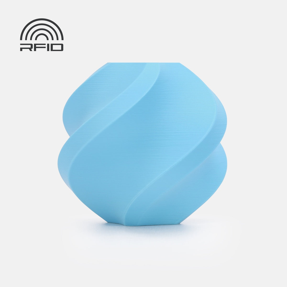 Bambu Lab PLA Matte — Refill 1kg — Sky Blue (11603) · επίσημο δείγμα χρώματος Bambu Lab
