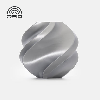 Bambu Lab PLA Silk+ — With Spool 1kg — Silver (13109) · επίσημο δείγμα χρώματος Bambu Lab