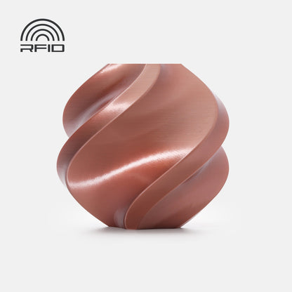 Bambu Lab PLA Silk+ — With Spool 1kg — Rose Gold (13206) · επίσημο δείγμα χρώματος Bambu Lab