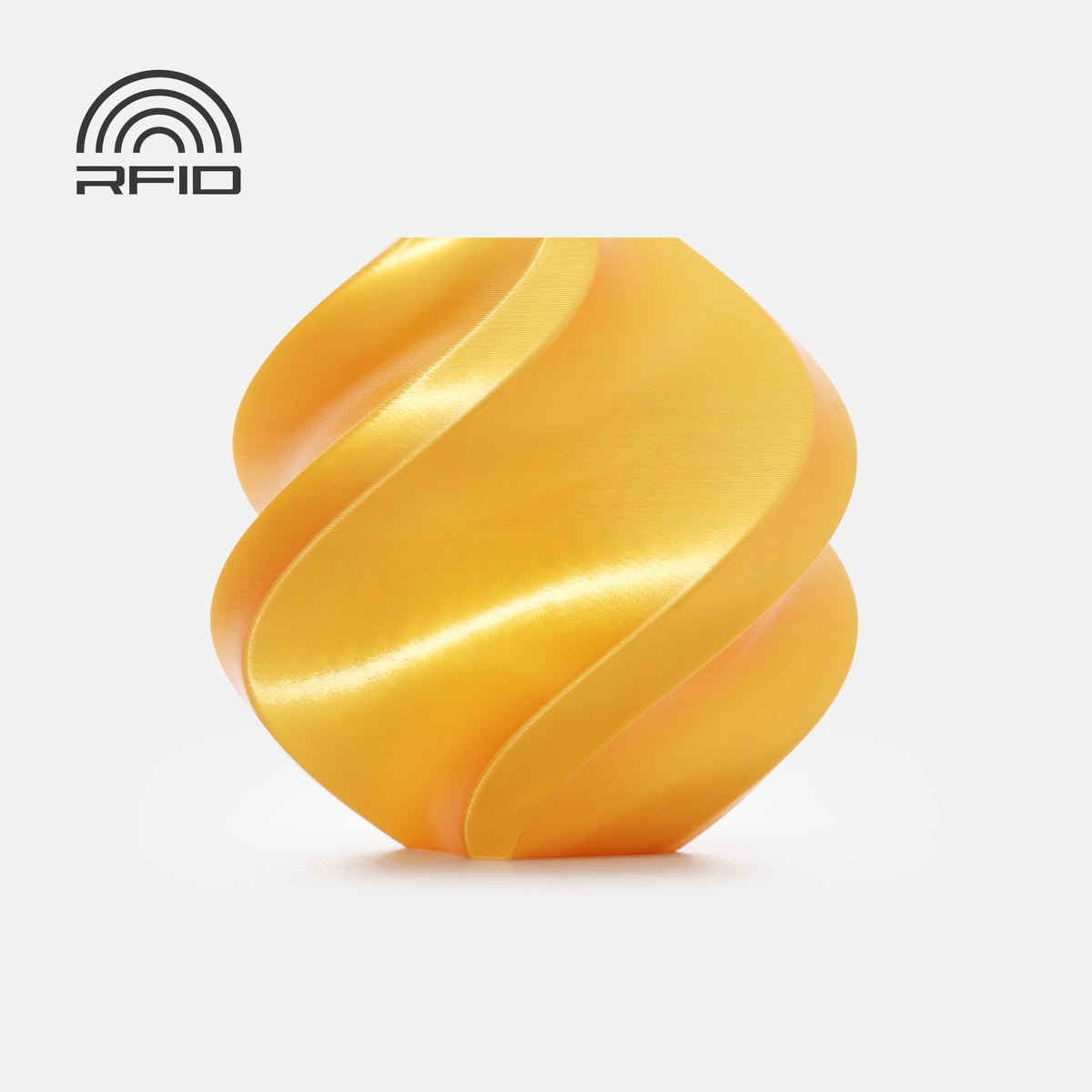 Bambu Lab PLA Silk+ — With Spool 1kg — Gold (13405) · επίσημο δείγμα χρώματος Bambu Lab