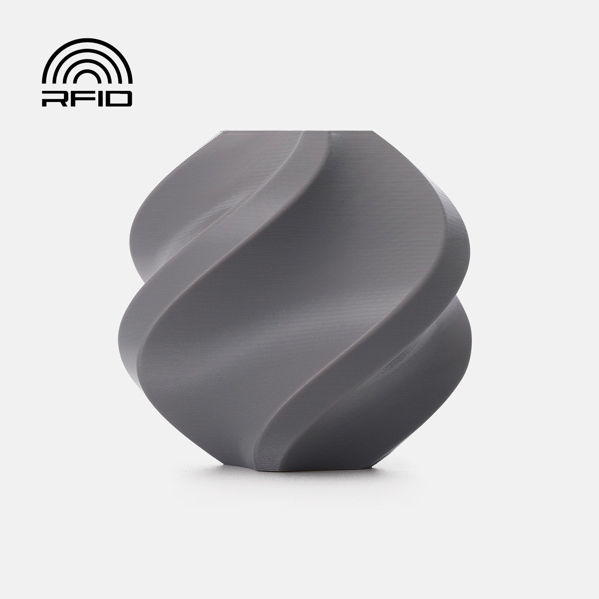 Bambu Lab PETG Basic — Refill 1kg — Grey (30107) · επίσημο δείγμα χρώματος Bambu Lab