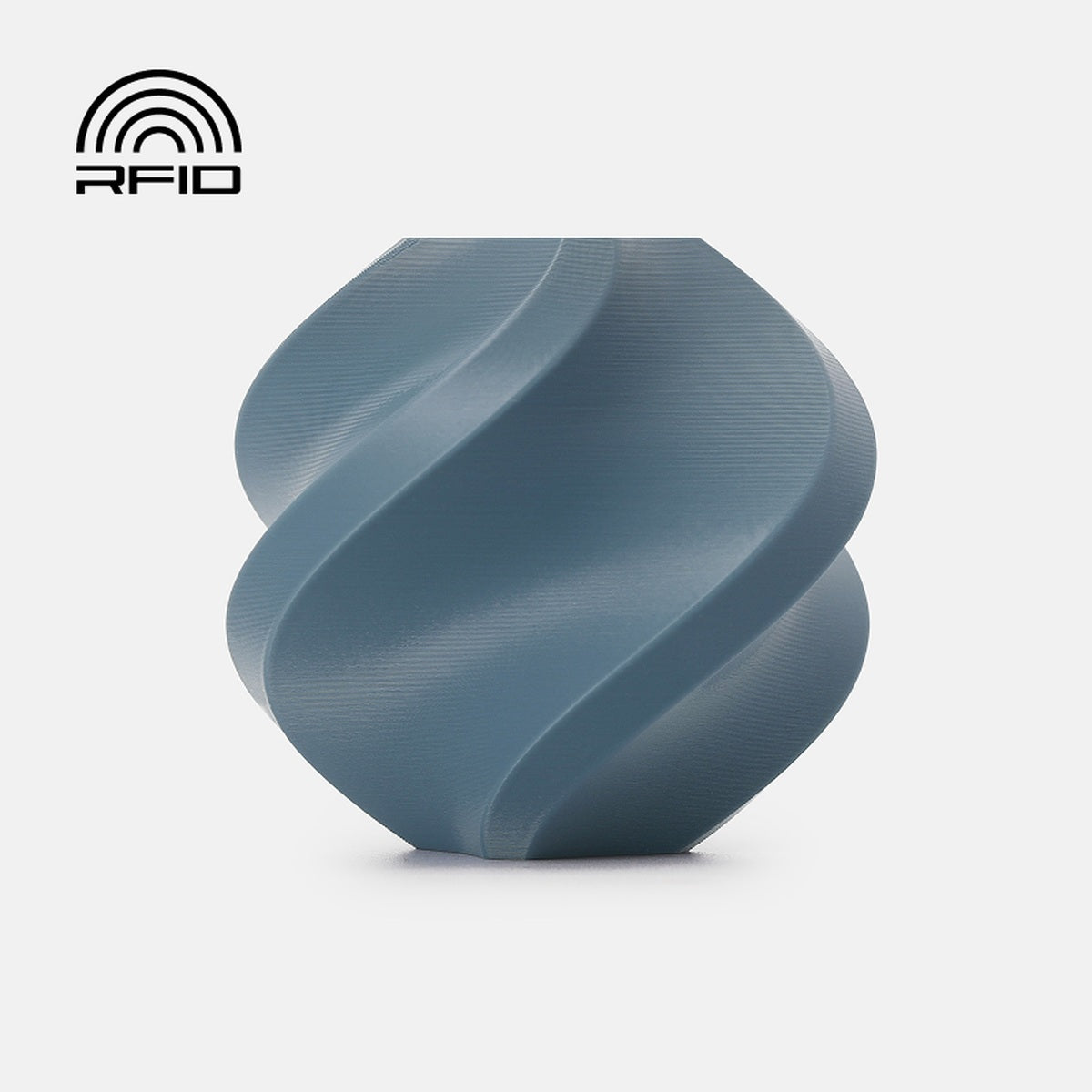 Bambu Lab PETG Basic — Refill 1kg — Misty Blue (30108) · επίσημο δείγμα χρώματος Bambu Lab