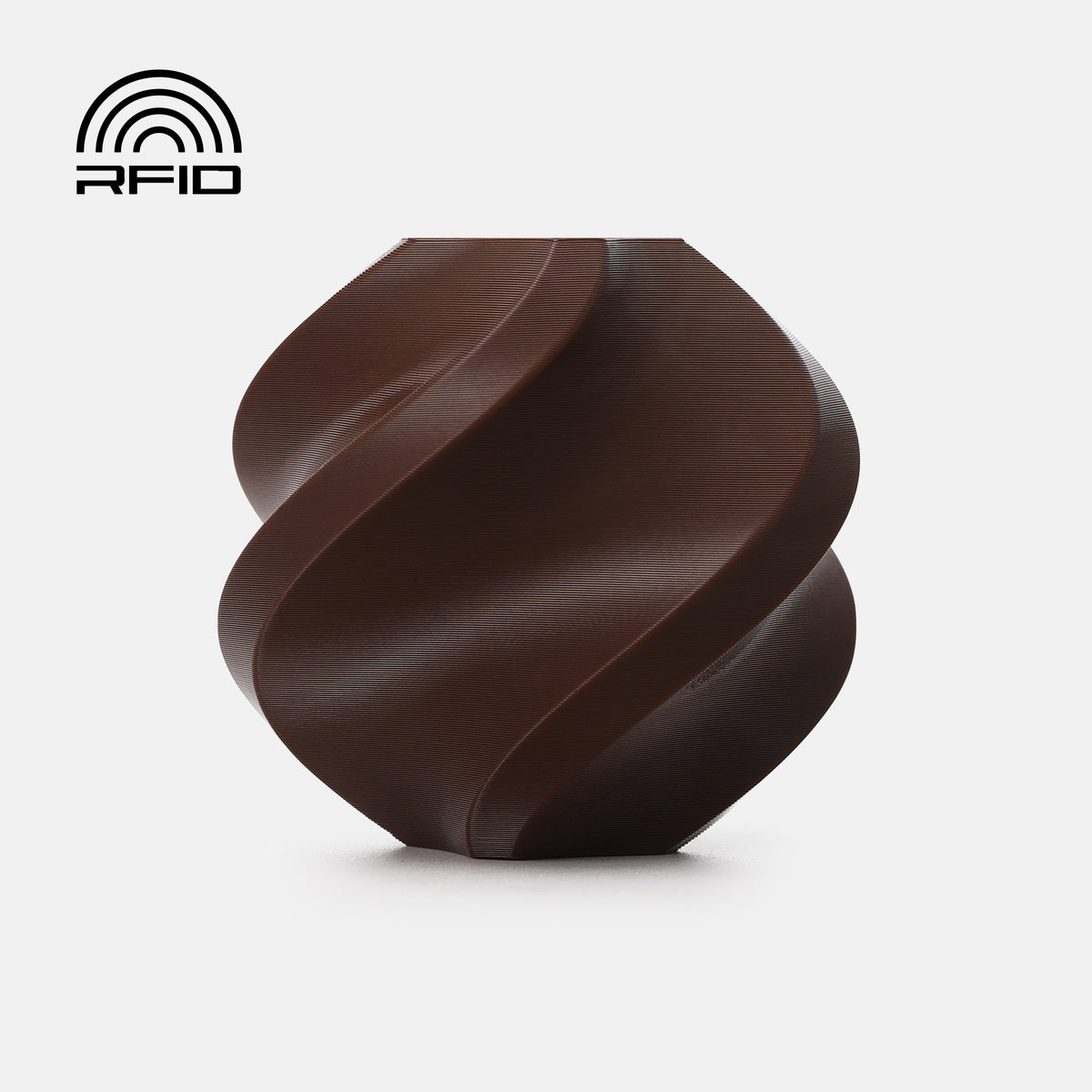 Bambu Lab PETG Basic — Refill 1kg — Dark Brown (30800) · επίσημο δείγμα χρώματος Bambu Lab
