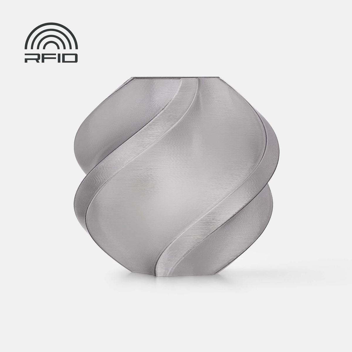 Bambu Lab PETG Translucent — Refill 1kg — Gray (32100) · επίσημο δείγμα χρώματος Bambu Lab