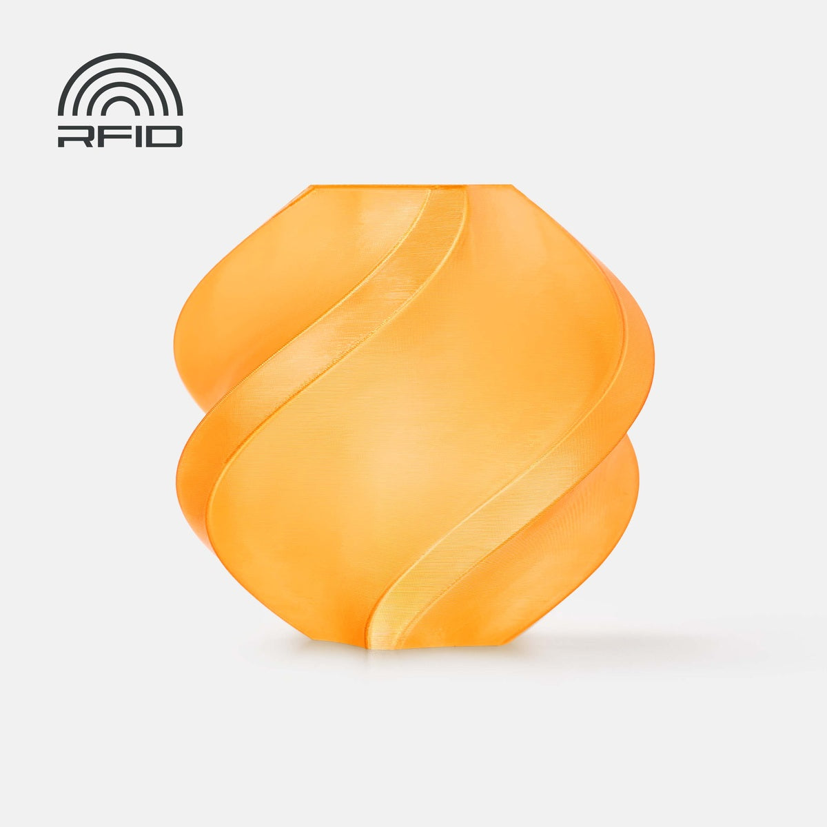 Bambu Lab PETG Translucent — Refill 1kg — Orange (32300) · επίσημο δείγμα χρώματος Bambu Lab