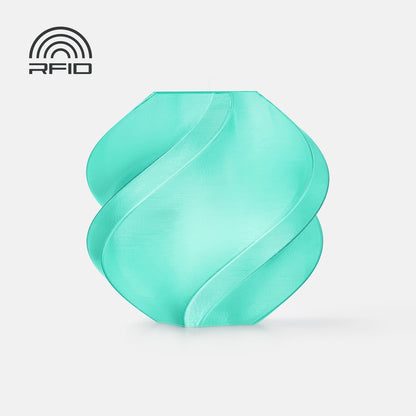 Bambu Lab PETG Translucent — Refill 1kg — Teal (32501) · επίσημο δείγμα χρώματος Bambu Lab