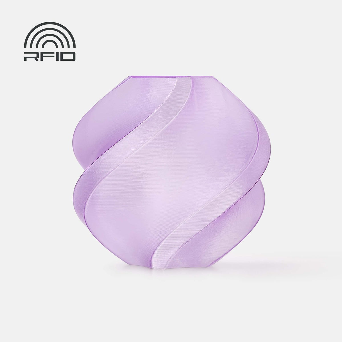 Bambu Lab PETG Translucent — Refill 1kg — Purple (32700) · επίσημο δείγμα χρώματος Bambu Lab