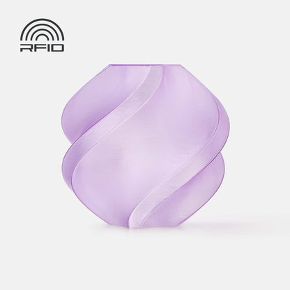 Bambu Lab PETG Translucent — Refill 1kg — Purple (32700) · επίσημο δείγμα χρώματος Bambu Lab