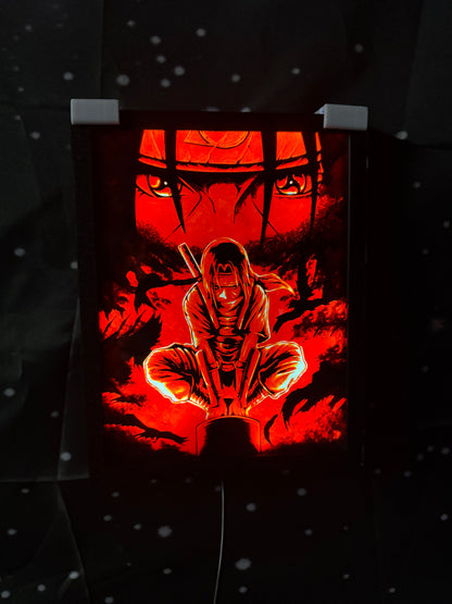 ITACHI UCHIHA - NARUTO Φωτιζόμενη Κορνίζα | 3DPrintica Exclusive
