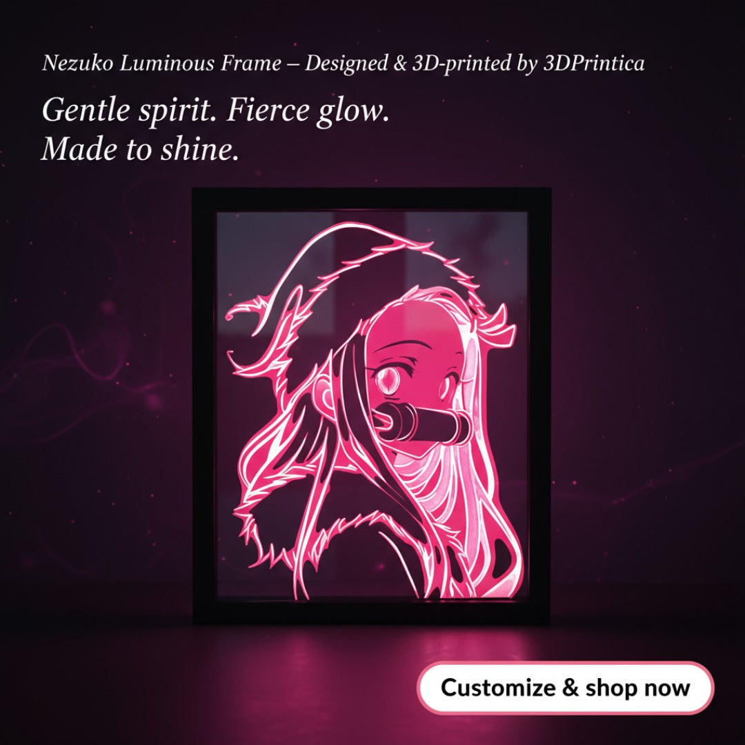 NEZUKO - DEMON SLAYER Φωτιζόμενη Κορνίζα | 3DPrintica Exclusive
