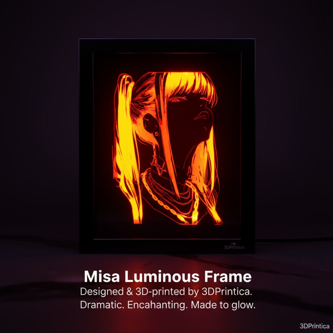 MISA - DEATH NOTE Φωτιζόμενη Κορνίζα | 3DPrintica Exclusive