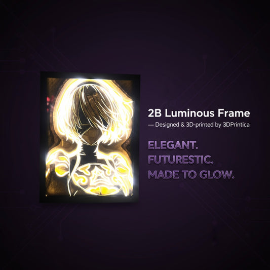 2B - NIER AUTOMATA Φωτιζόμενη Κορνίζα | 3DPrintica Exclusive