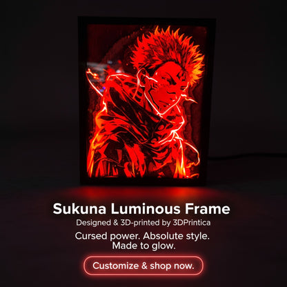 Sukuna • Jujutsu Kaisen — Luminous Art Φωτιζόμενη Κορνίζα