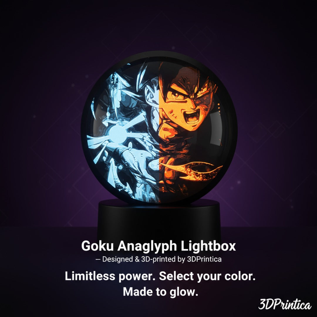 GOKU - DRAGON BALL Ανάγλυφο Φωτιστικό | 3DPrintica