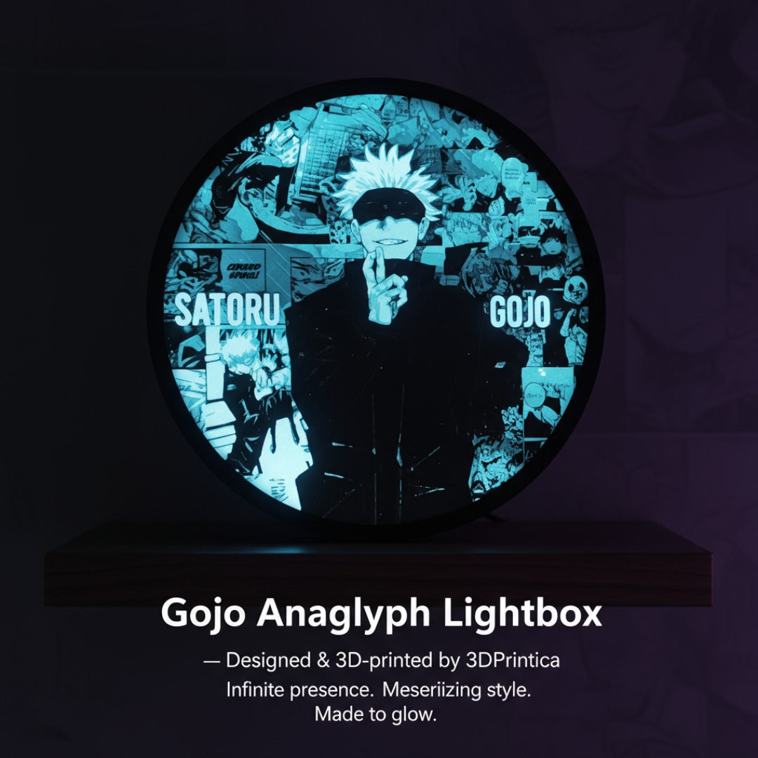GOJO - JUJUTSU KAISEN Ανάγλυφο Φωτιστικό | 3DPrintica