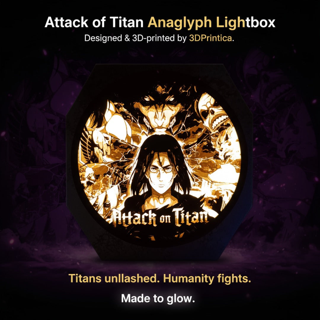 ATTACK ON TITAN Ανάγλυφο Φωτιστικό | 3DPrintica