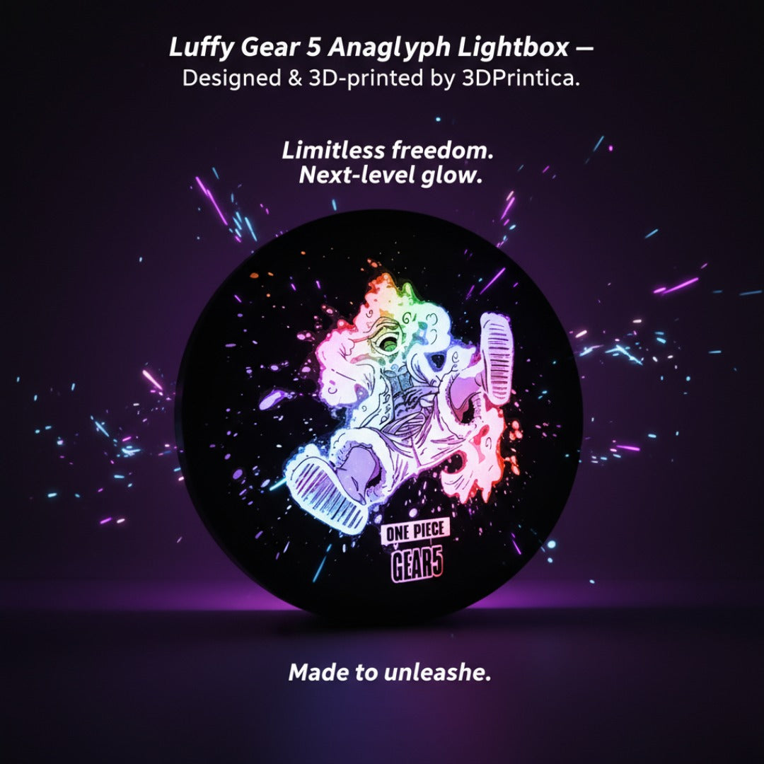 LUFFY GEAR 5 - ONE PIECE Ανάγλυφο Φωτιστικό | 3DPrintica