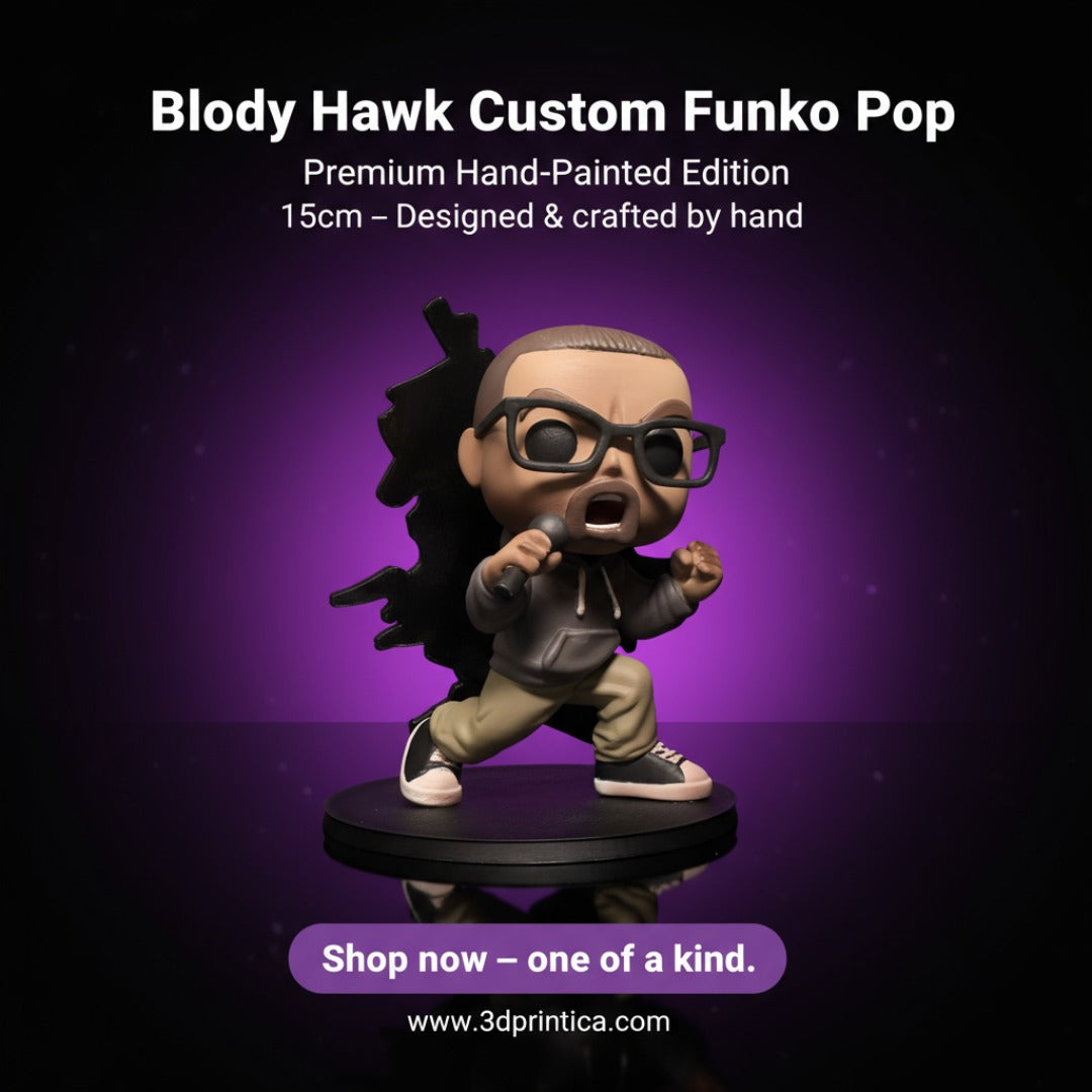 BLOODY HAWK Custom Funko-Style Figure | 3DPrintica Exclusive