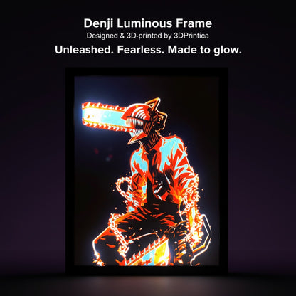 Denji • Chainsaw Man — Luminous Art Φωτιζόμενη Κορνίζα