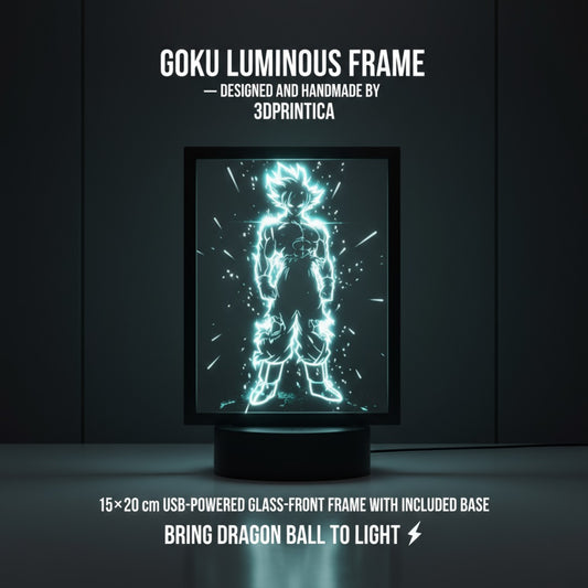 GOKU - DRAGON BALL Φωτιζόμενη Κορνίζα  | 3DPrintica Exclusive