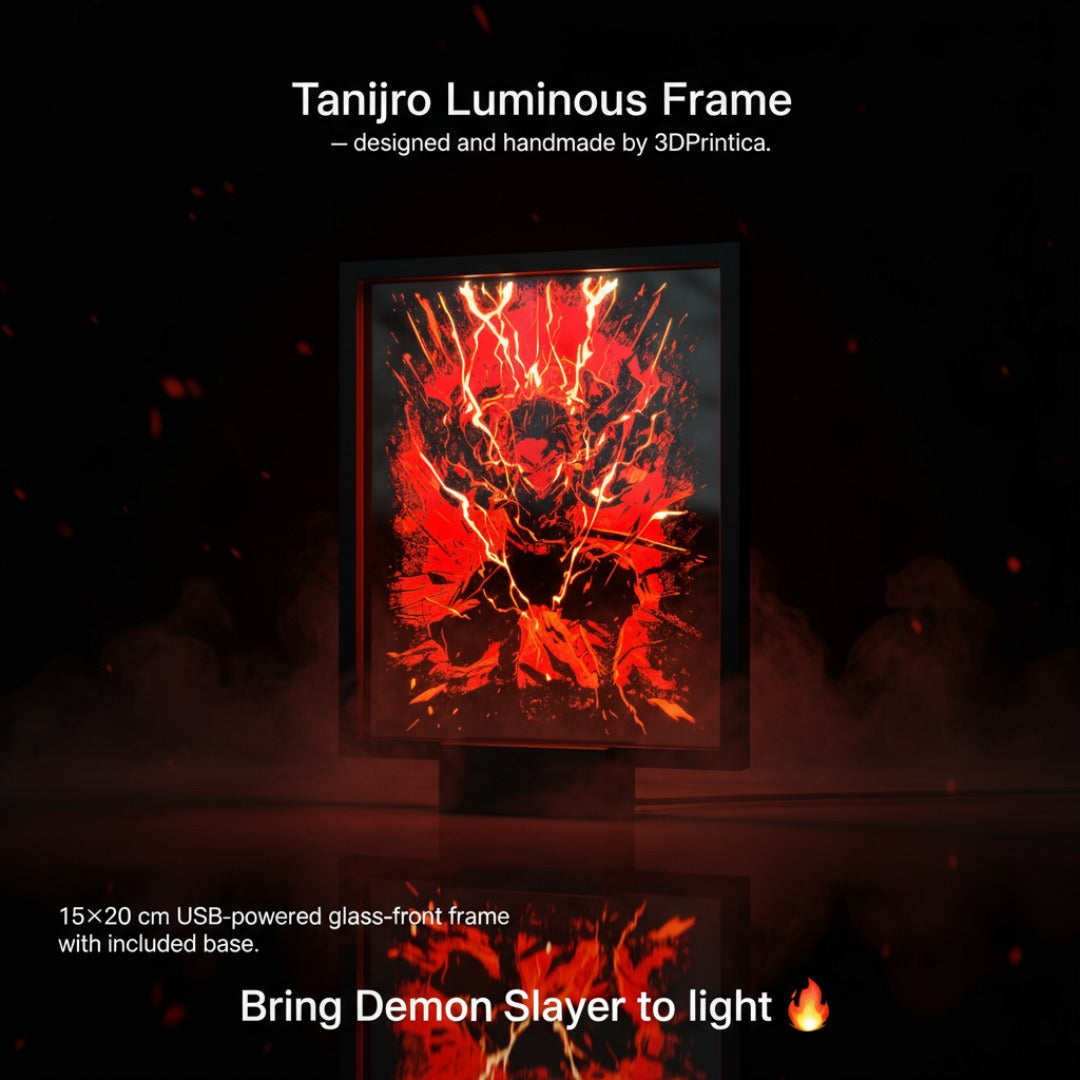 TANJI - DEMON SLAYER Φωτιζόμενη Κορνίζα | 3DPrintica Exclusive
