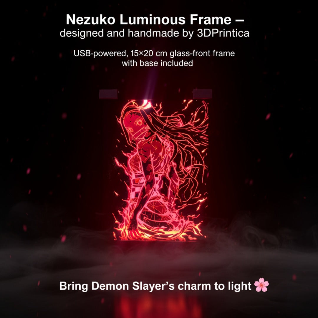 NEZUKO - DEMON SLAYER Φωτιζόμενη Κορνίζα | 3DPrintica Exclusive