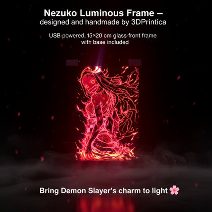 NEZUKO - DEMON SLAYER Φωτιζόμενη Κορνίζα | 3DPrintica Exclusive